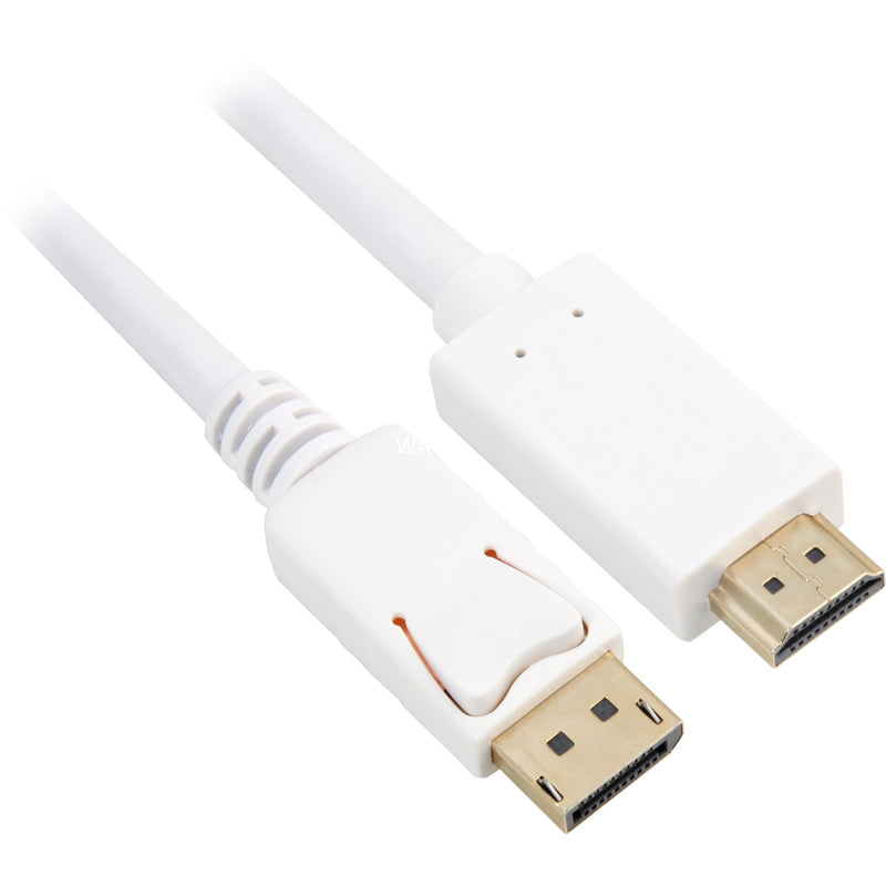Afbeelding laden in galerijviewer, Sharkoon displayport 1.2 > hdmi adapter (wit, 1 meter, 4k)
