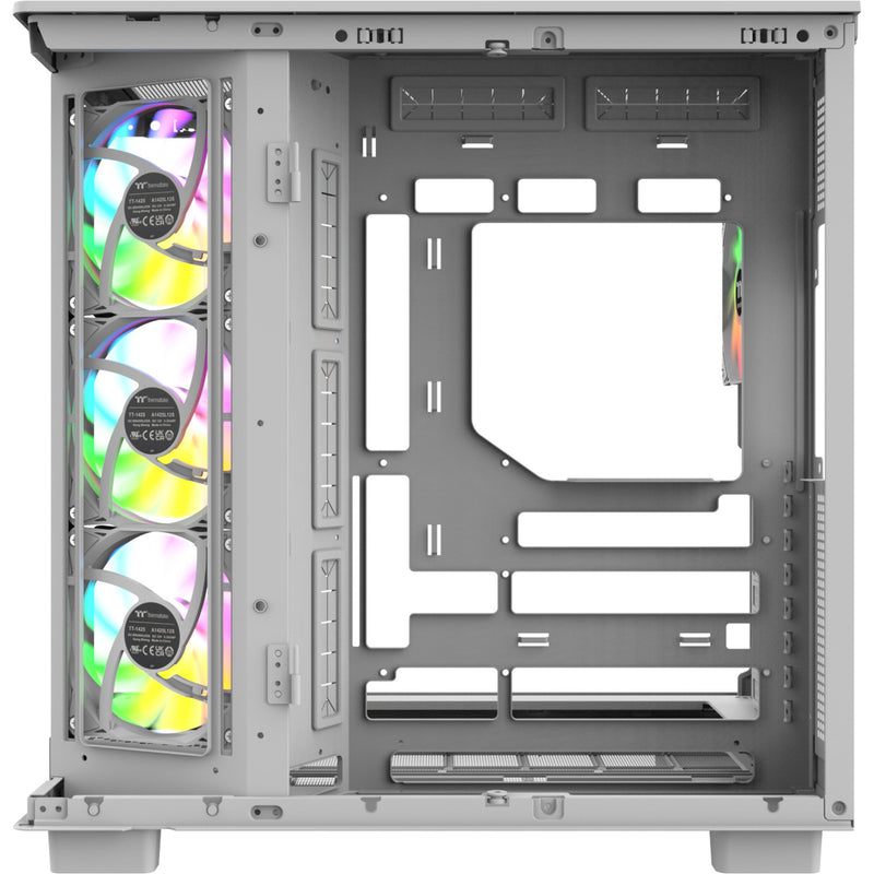 Afbeelding laden in galerijviewer, Thermaltake view 380 xl ws argb midi tower behuizing (wit houtkleur | 2x usb-a | 1x usb-c | rgb | tempered glass)
