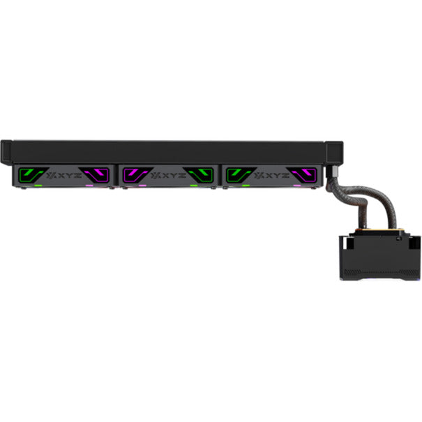 Afbeelding laden in galerijviewer, Xyz pc gear hydrotemp aio 360 waterkoeling (zwart, argb, pwm)
