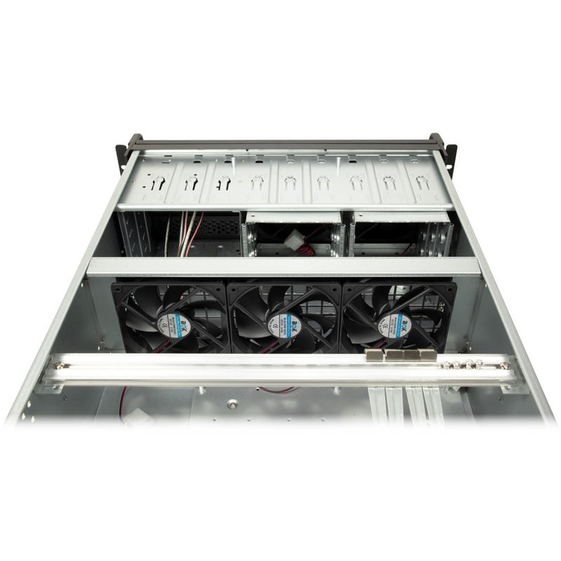 Afbeelding laden in galerijviewer, Inter-tech 4u 4129l rack behuizing (zwart | 2x usb-a)
