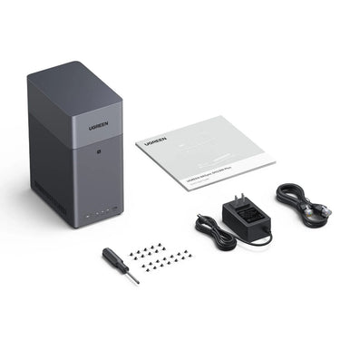 Ugreen nasync dh2300 (grijs, 1gbe, hdmi, usb)