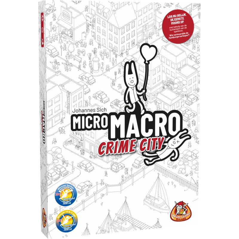 Afbeelding laden in galerijviewer, White goblin games micromacro: crime city bordspel (nederlands, 1 - 4 spelers, 15 - 45 minuten, vanaf 12 jaar)
