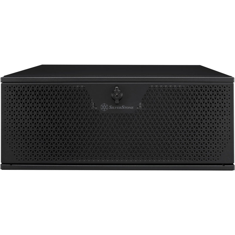 Afbeelding laden in galerijviewer, Silverstone rm44 rack behuizing (zwart | 4u | usb type-c | 2x 80mm casefan inbegrepen)
