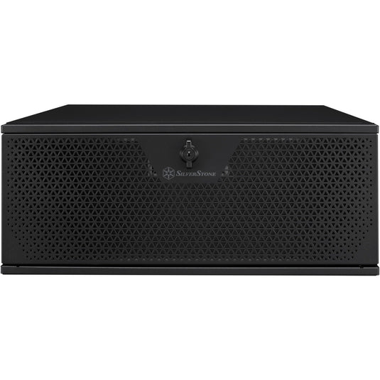 Silverstone rm44 rack behuizing (zwart | 4u | usb type-c | 2x 80mm casefan inbegrepen)