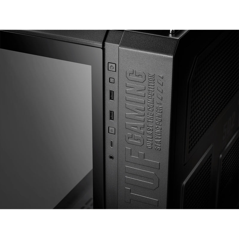 Afbeelding laden in galerijviewer, Asus tuf gaming gt502 plus midi tower behuizing (zwart | 2x usb-a | 1x usb-c | tempered glass)
