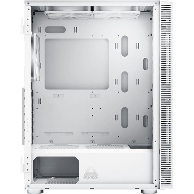 Afbeelding laden in galerijviewer, Montech x3 mesh midi tower behuizing (wit | 3x usb-a | rgb | tempered glass)
