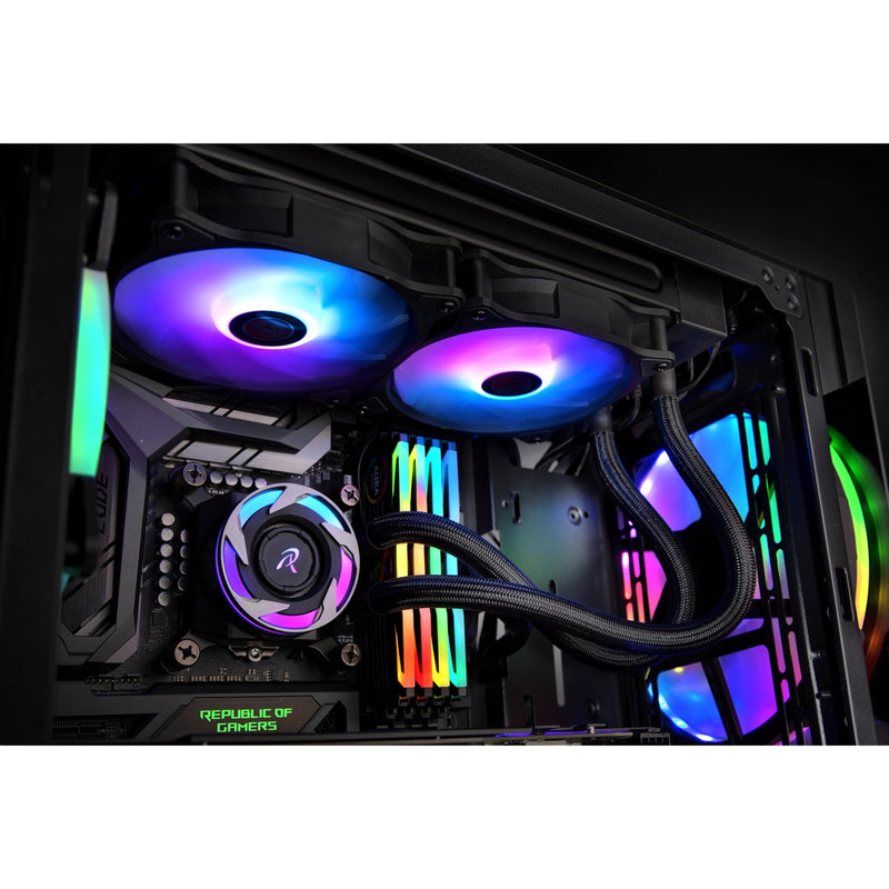 Afbeelding laden in galerijviewer, Raijintek eos 12 rbw add-2 rgb case fans (zwart, 2 stuks, 120 x 120 x 25 mm, pwm)
