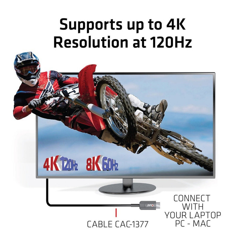 Afbeelding laden in galerijviewer, Club 3d ultra high speed aoc hdmi 2.1 gecertificeerde unidirectioneel kabel male-male (zwart, 15 meter, 4k 120hz, 8k 60hz, 48 gbps)
