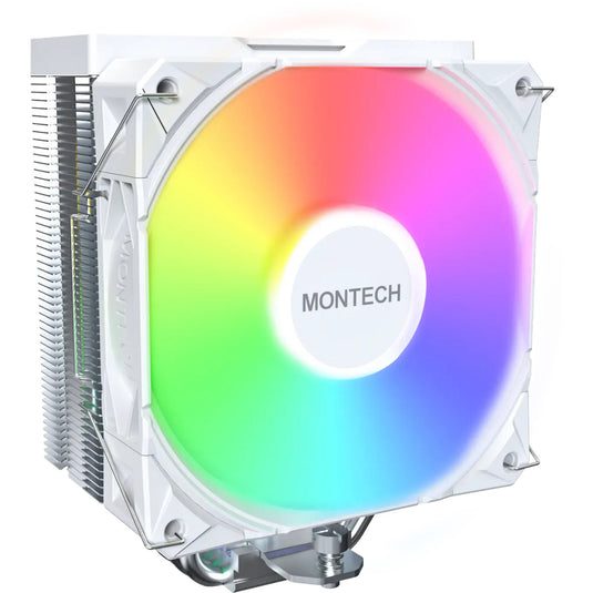 Montech nx400 argb cpu-koeler (wit, 4-pin pwm)