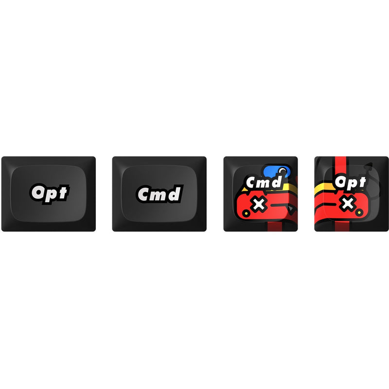 Afbeelding laden in galerijviewer, Iqunix f97 graffiti diary wireless mechanical keyboard (zwart, us lay-out (qwerty), cherry mx silent red, 96%, rgb leds, hot-swappable, pbt, 2.4ghz | bluetooth 5.1 | usb-c)
