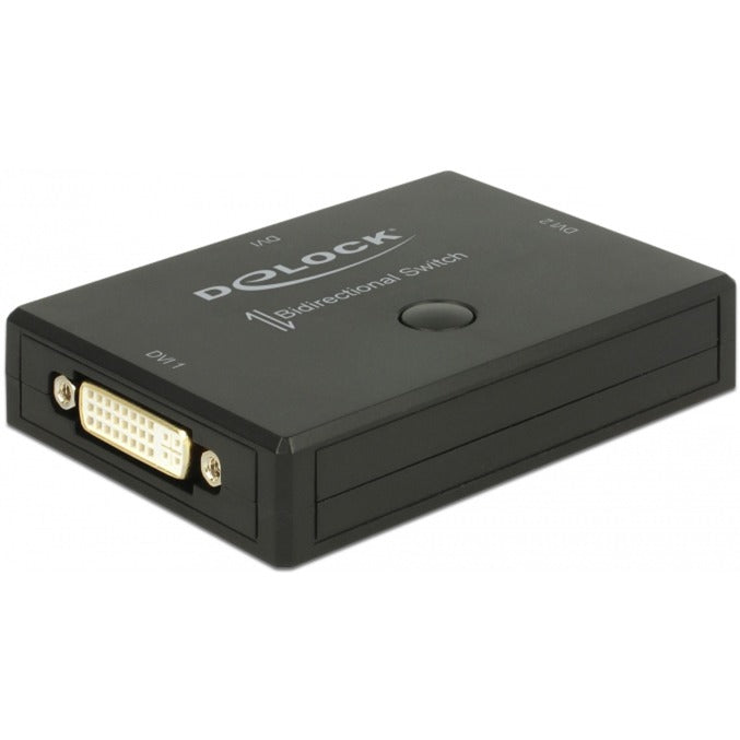 Afbeelding laden in galerijviewer, Delock dvi 2 - 1 switch bidirectional 4k 30 hz dvi switch (zwart)
