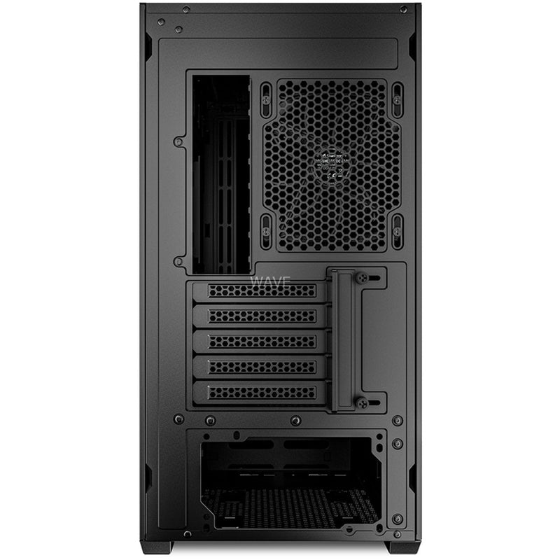 Afbeelding laden in galerijviewer, Sharkoon mk2 mini tower behuizing (zwart | 2x usb-a | 1x usb-c)
