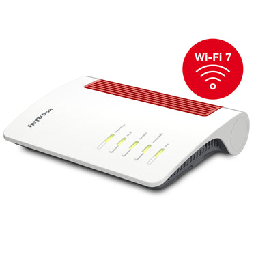 Fritz! box 5690 xgs edition international glasvezel router (wit rood, mesh wi-fi, 10 gbit s)