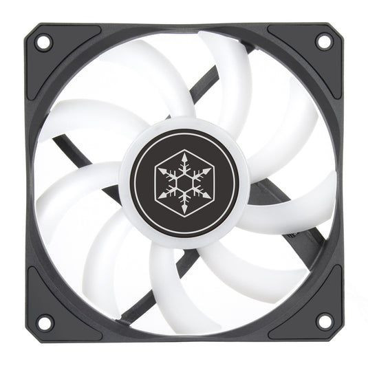 Silverstone air slimmer 120 argb case fan (zwart, 120 x 120 x 15 mm, pwm)