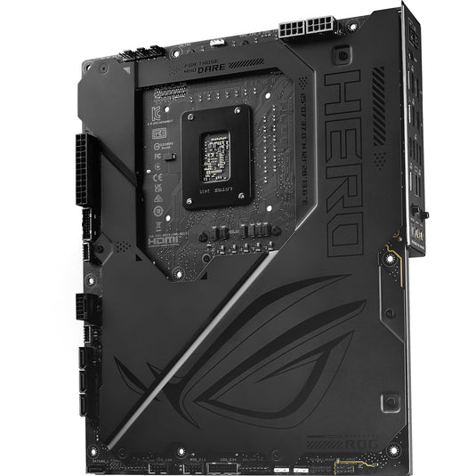 Asus rog maximus z890 hero btf socket 1851 moederbord (zwart, raid, 5 gb-lan, wi-fi 7, bt, sound, atx)
