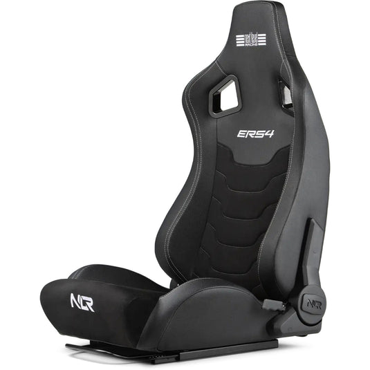 Next level racing ers4 elite reclining seat - pu leder suède edition gamestoel (zwart)