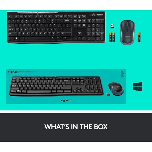 Toetsenbord en muis logitech mk270 qwerty