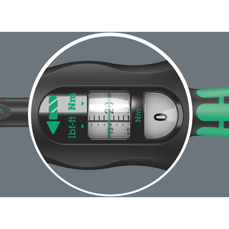 Afbeelding laden in galerijviewer, Wera click-torque x 7 draaimomentsleutel voor insteekgereedschappen (zwart groen, 10-100 nm)
