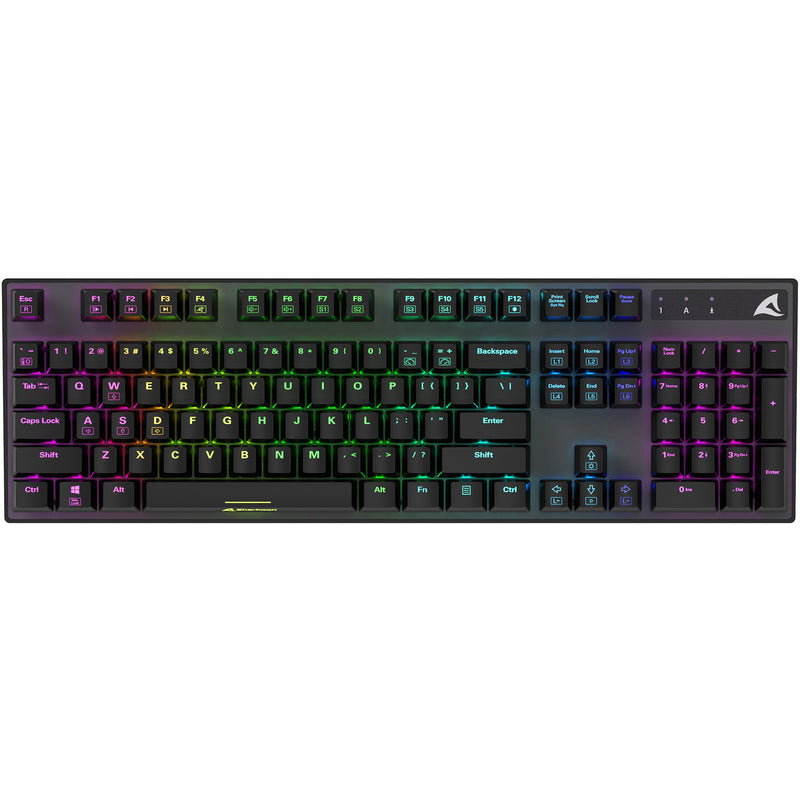 Afbeelding laden in galerijviewer, Sharkoon skiller sgk20 rgb mechanisch gaming toetsenbord (zwart, us lay-out (qwerty), huano brown, 100%, rgb)
