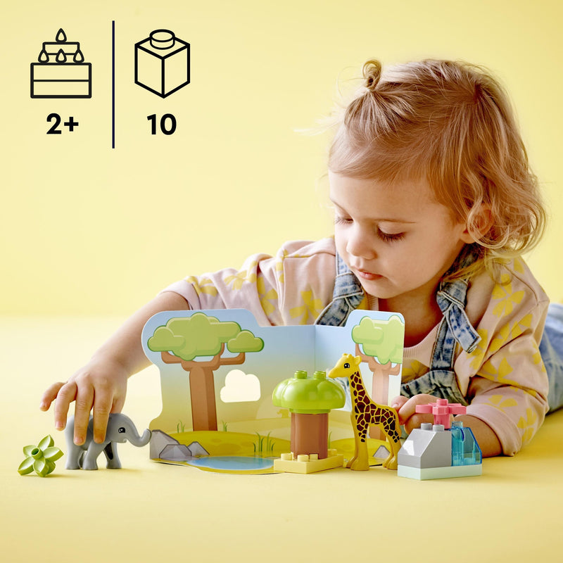 Afbeelding laden in galerijviewer, Lego duplo - wilde dieren van afrika constructiespeelgoed (10971)
