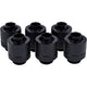 Alphacool eiszapfen 13 10mm compression fitting verbinding (zwart, 6 stuks)