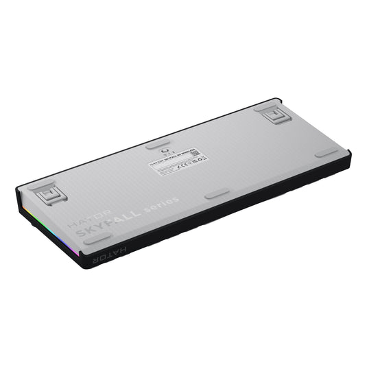 Hator skyfall wireless rgb mechanisch gaming toetsenbord (zwart, us lay-out (qwerty), hator aurum lemon, 80% (tkl), rgb, double shot abs, hot-swap, 2.4ghz | bluetooth | usb-c)