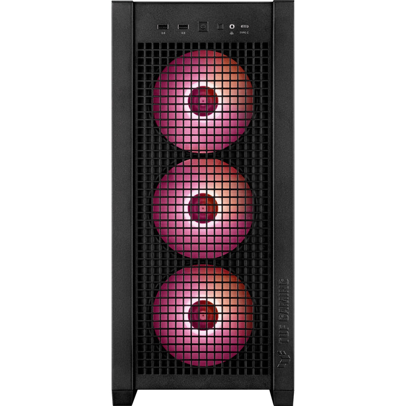 Afbeelding laden in galerijviewer, Asus tuf gaming gt302 argb midi tower behuizing (zwart | 2x usb-a | 1x usb-c | rgb | tempered glass)
