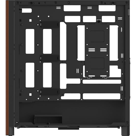 Thermaltake s370 ws midi tower behuizing (zwart | 2x usb-a | 1x usb-c | tempered glass)