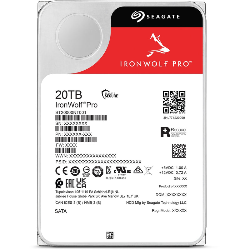 Afbeelding laden in galerijviewer, Seagate ironwolf pro 20 tb harde schijf (st20000nt001, sata 600, 24 7)
