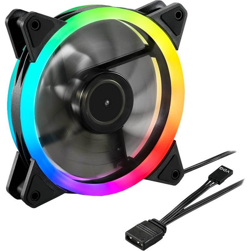 Afbeelding laden in galerijviewer, Sharkoon shark blades rgb case fan (zwart, 120 x 120 x 25 mm)
