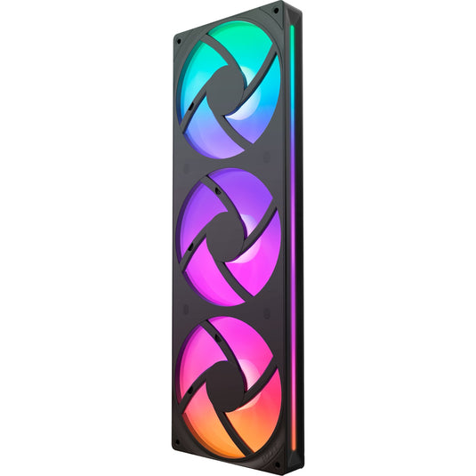 Nzxt f360 rgb core case fans (zwart, 3 stuks, 360 x 120 x 26 mm)