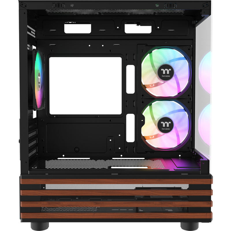 Afbeelding laden in galerijviewer, Thermaltake view 170 ws argb mini tower behuizing (zwart houtkleur | 2x usb-a | rgb | window)
