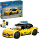 Lego ® city gele taxi - modelautobouwset met 2 minifiguren - klassieke speelgoedtaxi - 60487