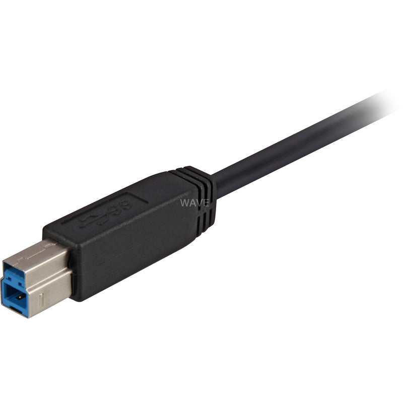 Afbeelding laden in galerijviewer, Sharkoon usb-a 3.2 gen 1 naar usb-b kabel (zwart, 3 meter)
