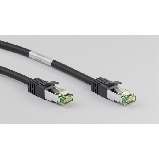 Goobay patchkabel cat.8.1 s ftp (zwart, 0,25 meter)