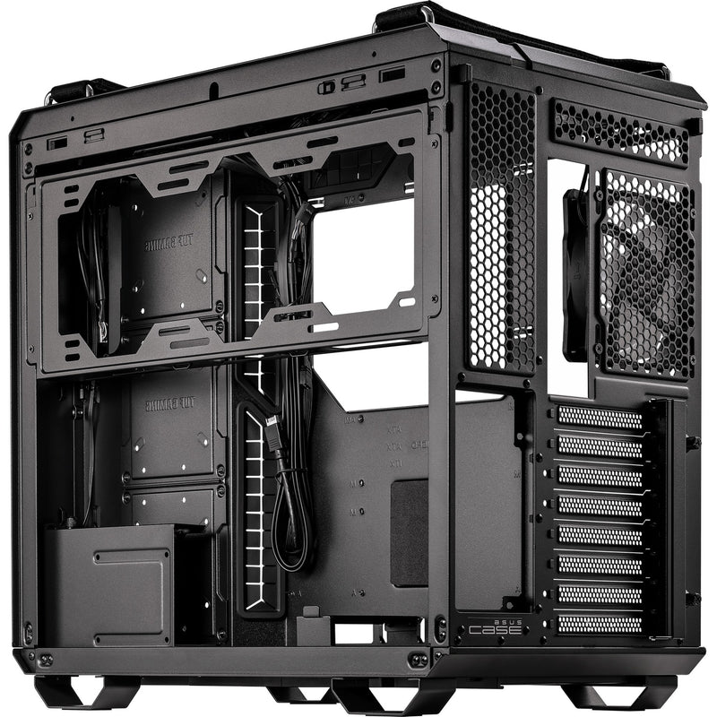 Afbeelding laden in galerijviewer, Asus tuf gaming gt502 plus midi tower behuizing (zwart | 2x usb-a | 1x usb-c | tempered glass)
