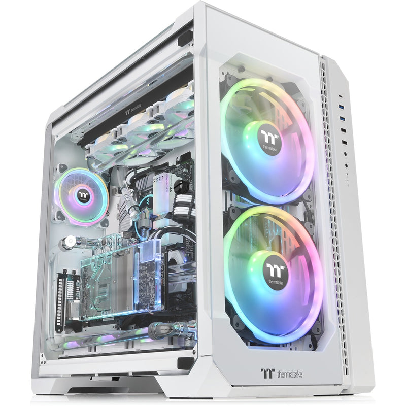 Afbeelding laden in galerijviewer, Thermaltake view 51 tg snow argb edition midi tower behuizing (wit | 4x usb-a | 1x usb-c | rgb | window)
