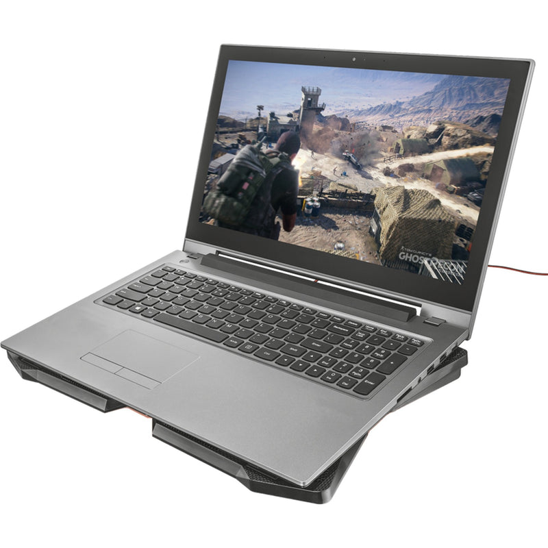 Afbeelding laden in galerijviewer, Trust gxt 278 yozu notebook cooling stand laptopkoeler (zwart, 20817, rode leds)
