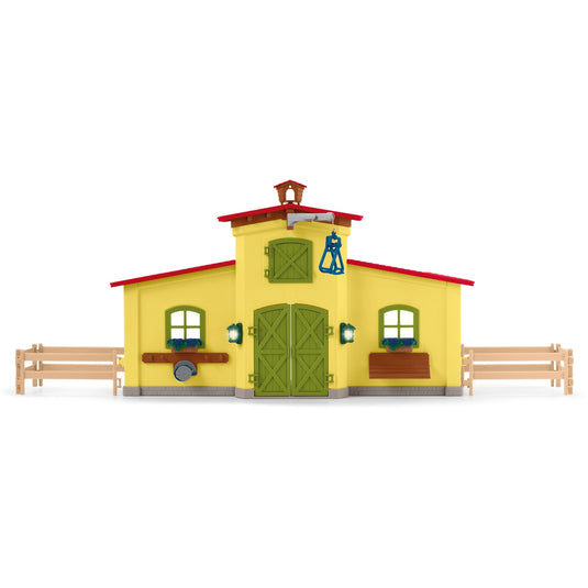 Schleich farm world - grote stal, geel speelfiguur