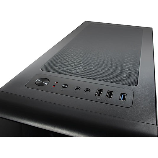 Inter-tech cxc2 midi tower behuizing (zwart | 3x usb-a | window)