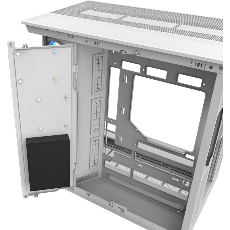 Afbeelding laden in galerijviewer, Thermaltake view 380 xl ws argb midi tower behuizing (wit houtkleur | 2x usb-a | 1x usb-c | rgb | tempered glass)
