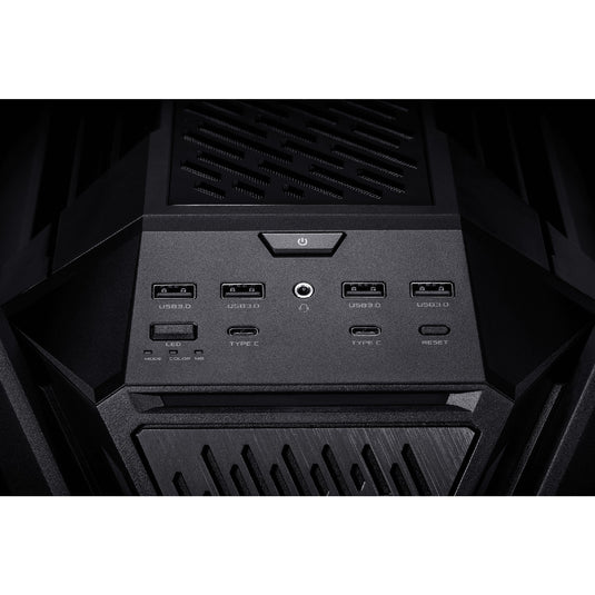 Asus rog hyperion gr701 big tower behuizing (zwart | 4x usb-a | 2x usb-c | rgb | tempered glass)