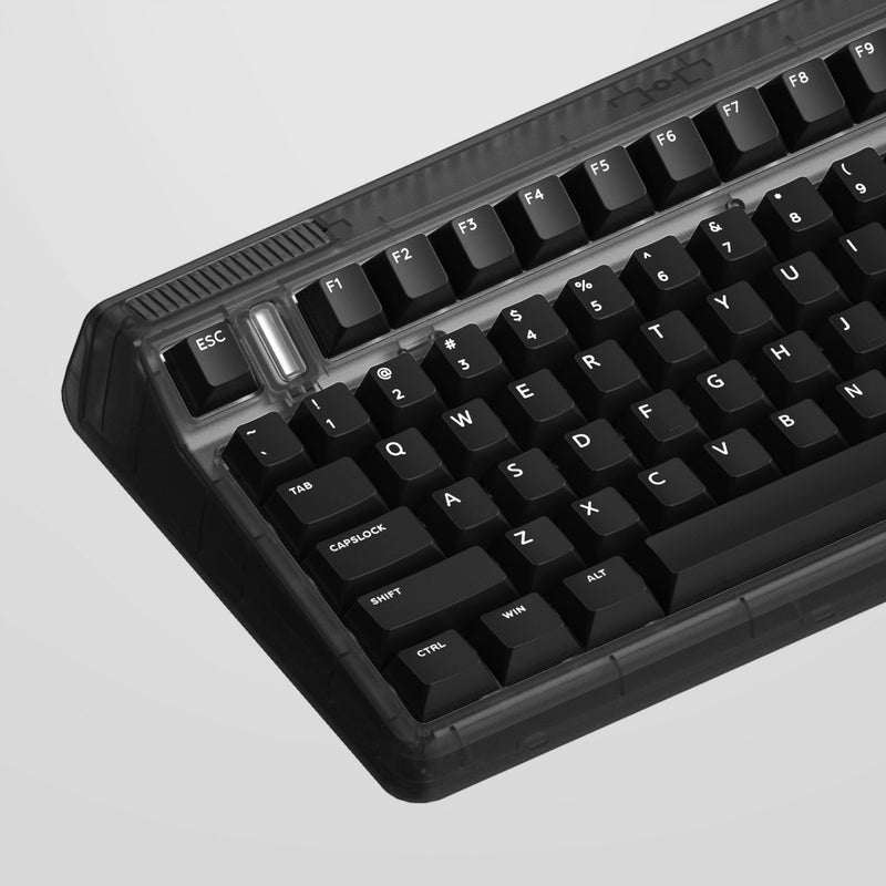 Afbeelding laden in galerijviewer, Iqunix og80 dark side wireless mechanical keyboard (zwart, us lay-out (qwerty), gateron brown, 80% (tkl), rgb leds, hot-swappable, pbt, 2.4ghz | bluetooth 5.1 | usb-c)
