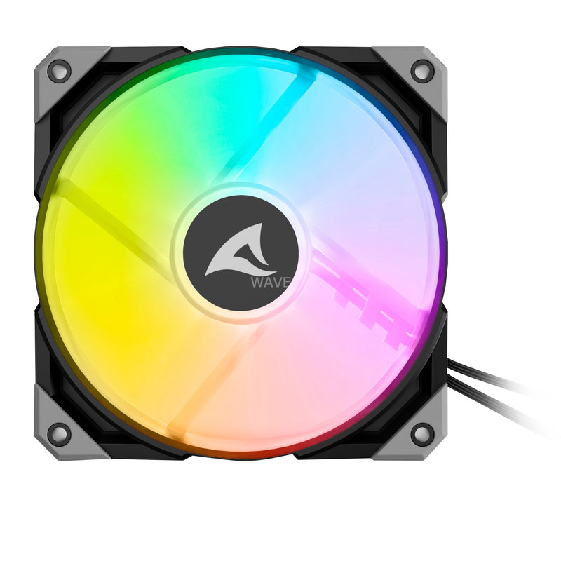 Afbeelding laden in galerijviewer, Sharkoon rebel f50 pwm rgb case fan (zwart, 120 x 120 x 25 mm)
