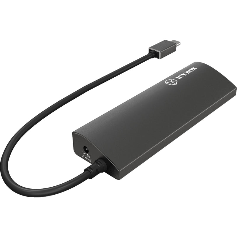 Afbeelding laden in galerijviewer, Icy box ib-ac6405-c usb-hub (antraciet, usb type-c hub)
