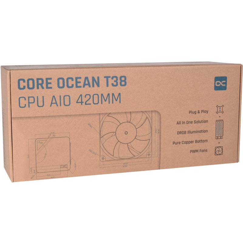 Afbeelding laden in galerijviewer, Alphacool core ocean t38 420 waterkoeling (zwart)
