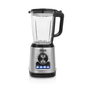 Princess 212094 blender solid pro (roestvrij staal zwart, 1,75 liter | rvs messenblok 6 messen | auto-clean-functie | onderdelen vaatwasserbestending)