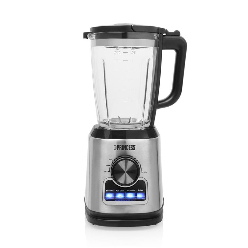 Afbeelding laden in galerijviewer, Princess 212094 blender solid pro (roestvrij staal zwart, 1,75 liter | rvs messenblok 6 messen | auto-clean-functie | onderdelen vaatwasserbestending)
