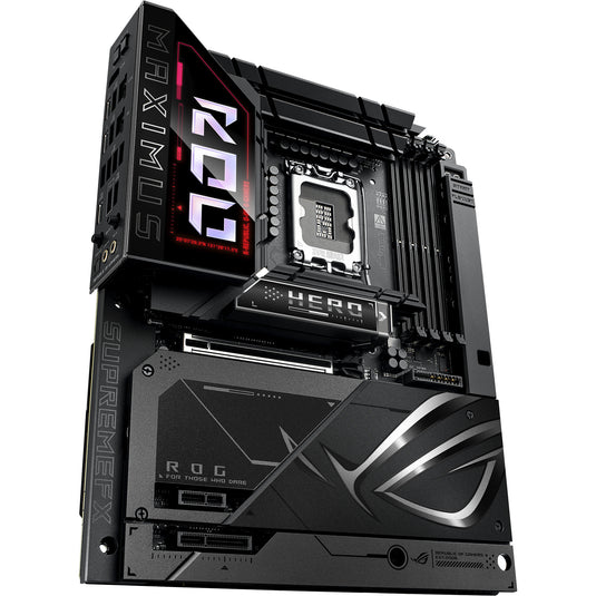 Asus rog maximus z890 hero btf socket 1851 moederbord (zwart, raid, 5 gb-lan, wi-fi 7, bt, sound, atx)