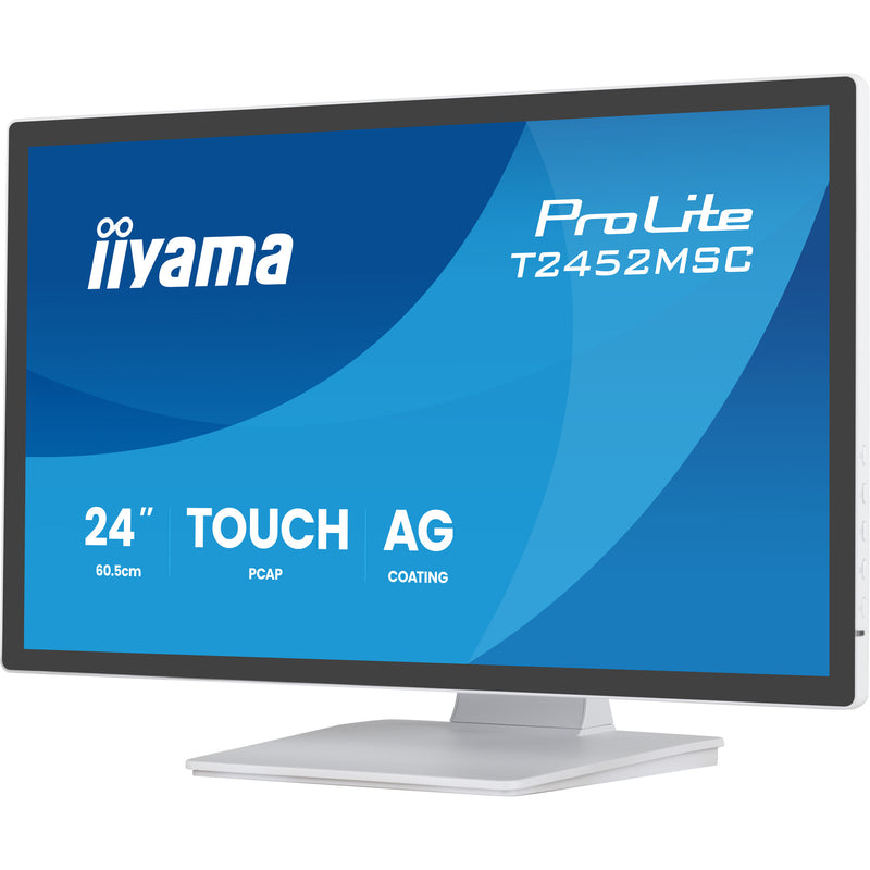 Afbeelding laden in galerijviewer, Iiyama prolite t2452msc-w2ag 24 touchscreen monitor (wit, 120 hz, hdmi, displayport, audio, usb, touch)
